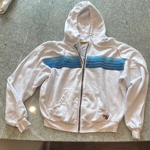 Aviator Nation White and Blue Sweatshirt for Everyday Comfort